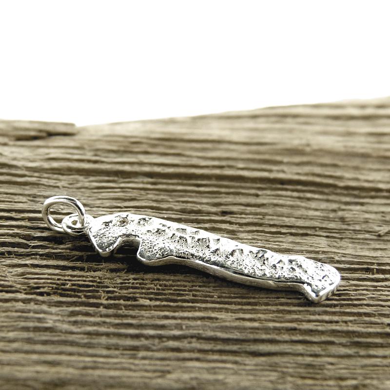 Insel Anhänger längs mit Diamant